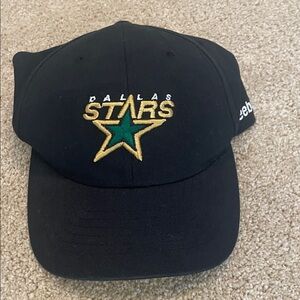 Dallas Stars youth black baseball cap, Reebok NHL